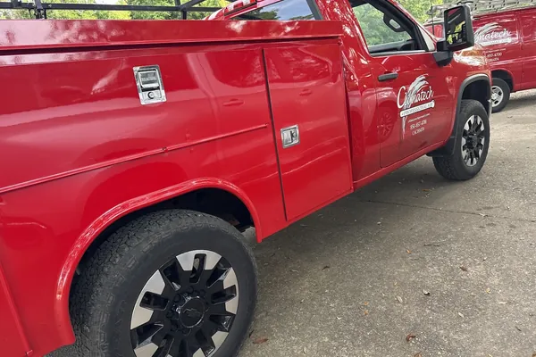 A Climatech of Professional Air service truck on site