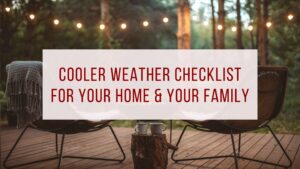 cooler weather checklist